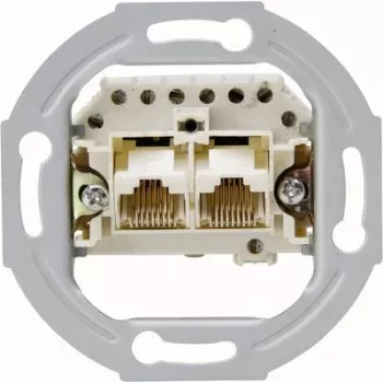 HEINRICH KOPP Aluminium UAE/IAE/ISDN Zentralplatte Einsatz 33369401