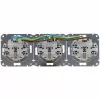 HEINRICH KOPP HK07 KombiQuick 3-fach Unterputz-Steckdose, horizontal, Reinweiß 133329009