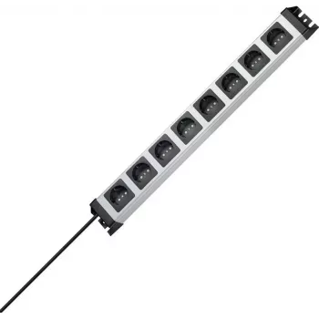 Kopp POWERversal 8-fach Steckdosenleiste mit 1,4 m Kabel, Weiß 226920014