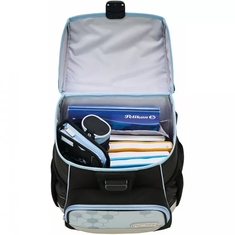 Herlitz Loop Schulrucksack 6-9 Jahre mit Cyber Soccer Robot