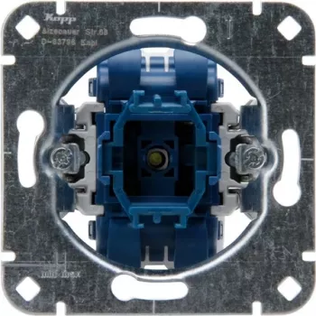 HEINRICH KOPP Unterputz-Aus-/Wechselschalter Basis, 250V, 10AX, IP20, Aluminium 508600001
