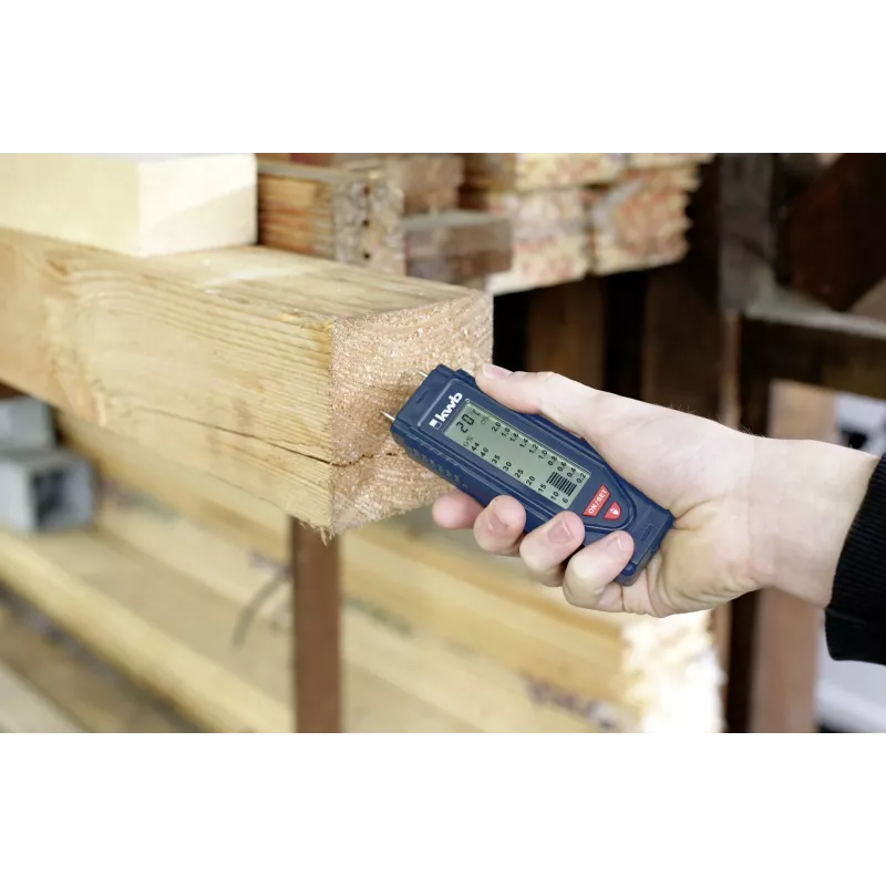 KWB Feuchtigkeitsmessgerät 012100 Digital LCD Stift-Typ für Holz und Baumaterialien