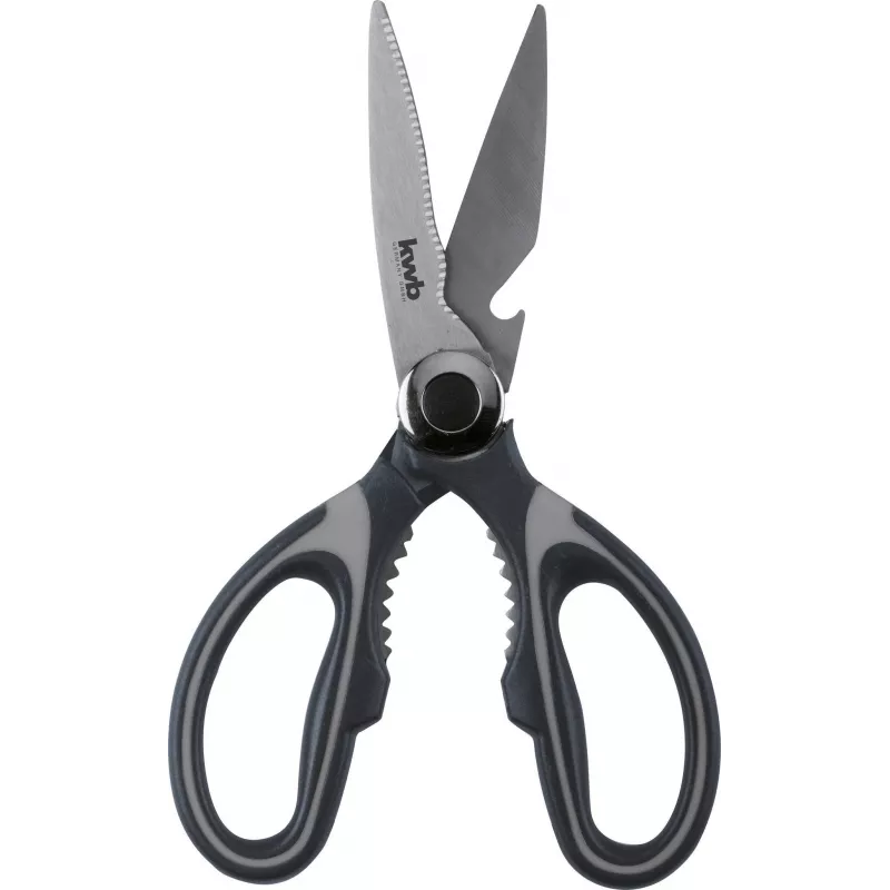 kwb 020721 Haushaltsschere, Edelstahlklingen, 210 mm, Schwarz