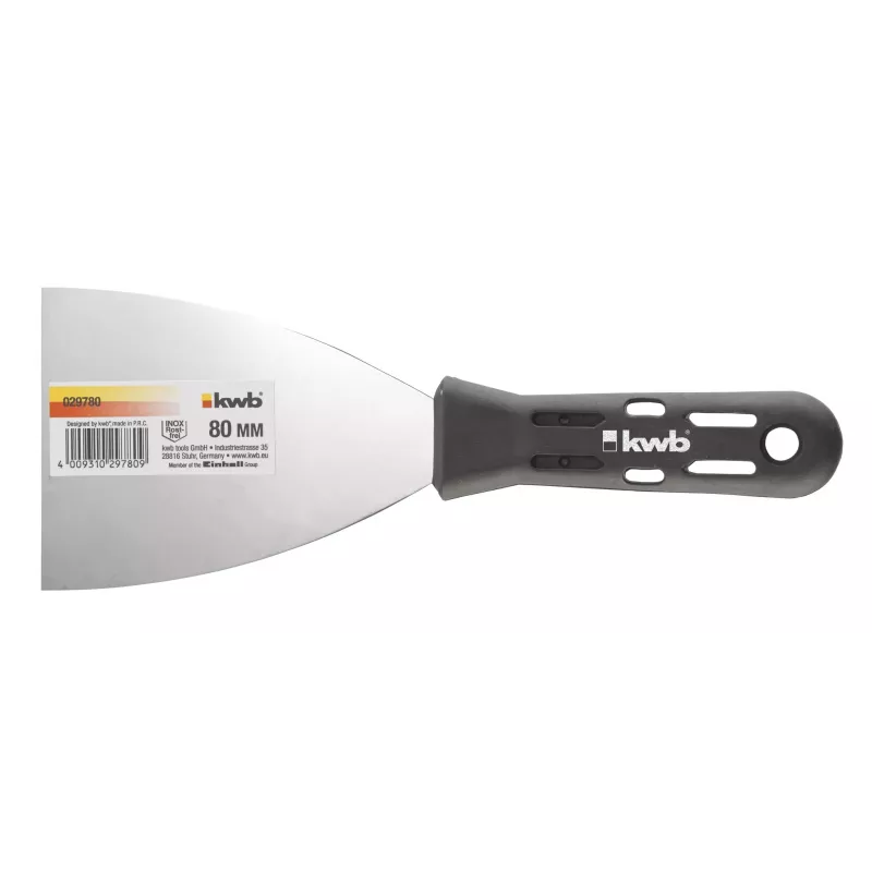 kwb 029780 Malerspachtel 80 mm Edelstahl