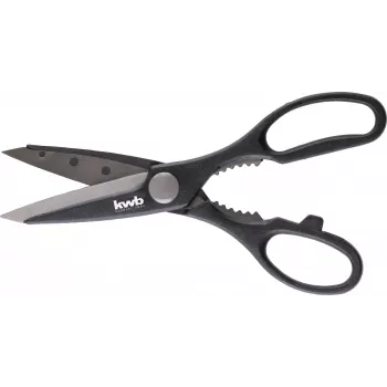 kwb 027195 Universal-Schere 205 mm Edelstahl Schwarz/Rot