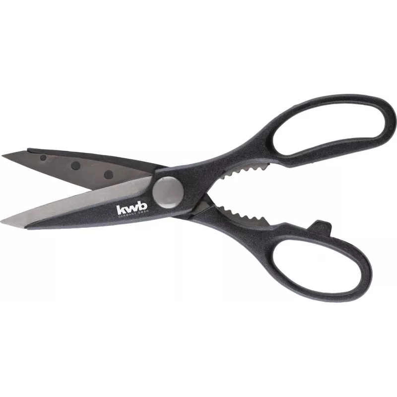 kwb 027195 Universal-Schere 205 mm Edelstahl Schwarz/Rot