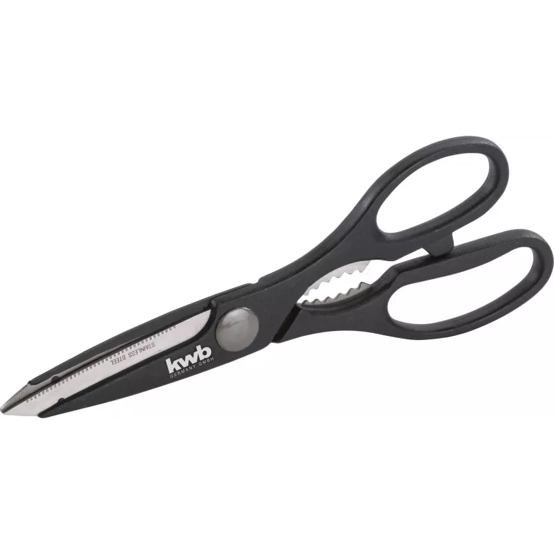 kwb 027195 Universal-Schere 205 mm Edelstahl Schwarz/Rot