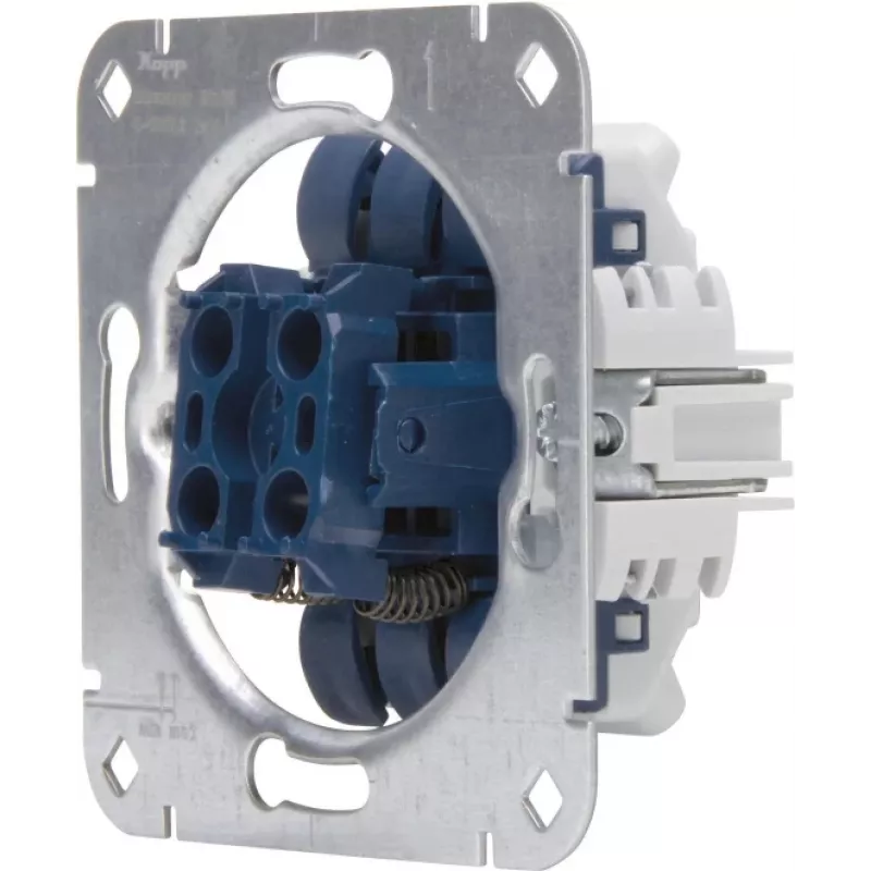 HEINRICH KOPP 508500008 Unterputz-Jalousieschalter-Einsatz 250V 10A IP20 Aluminium