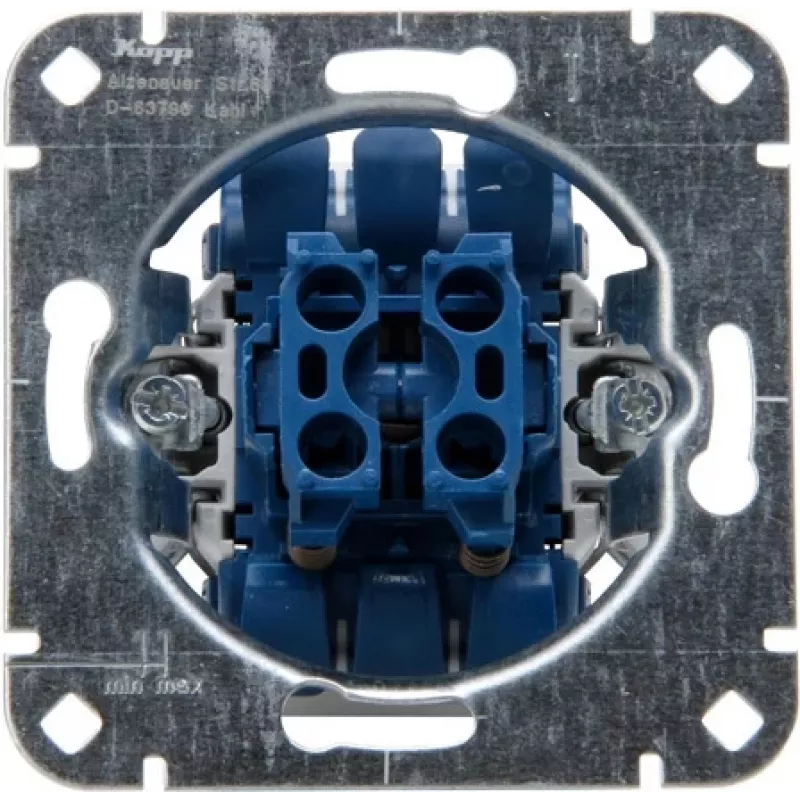 HEINRICH KOPP 507900009 Unterputz-Jalousie-/Rollladen-Tastereinsatz, 250V, 10AX, IP20, Aluminium