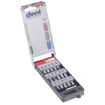 kwb 107420 16-teiliges Schraubendreher-Bit-Set mit Haltefunktion, 25 mm, 1/4 Zoll Sechskant