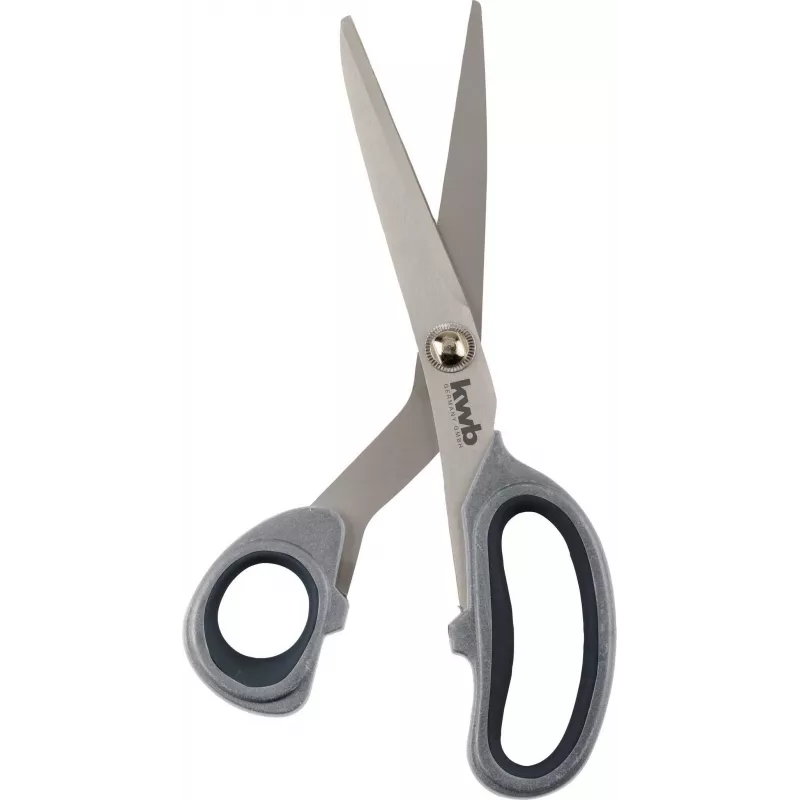 kwb 020921 Universal-Schere 200 mm Edelstahl gezahnte Klinge mit Drahtschneider und Flaschenöffner Rot/Schwarz