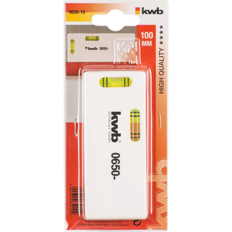 kwb 065010 Mini-Wasserwaage 100 mm Magnetisch Aluminium