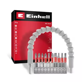 Einhell Karabiner Bit-Set 10-teilig 1/4 inch 6,3 mm PH PZ Torx 118623