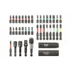 kwb 109010 Bit-Set, 39-teilig, S2-Stahl-Bits, 1/4 Zoll Sechskantschaft, magnetischer Schnellwechselhalter, farbcodiert