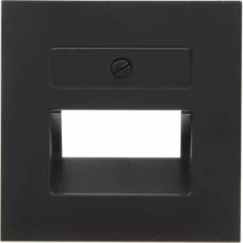 Kopp HK07-UAE Abdeckplatte, Schwarz Matt, 1-Modul 371750005