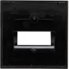 Kopp HK07-UAE Abdeckplatte, Schwarz Matt, 1-Modul 371750005