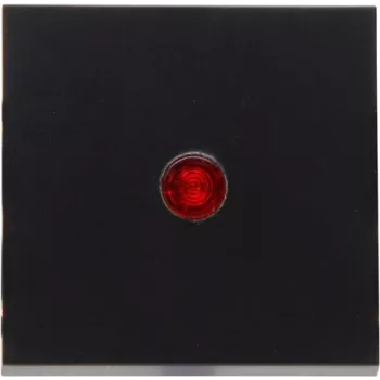 HEINRICH KOPP HK07 Flache Wippe mit roter Linse, Mattschwarz 490063000