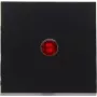 HEINRICH KOPP HK07 Flache Wippe mit roter Linse, Mattschwarz 490063000