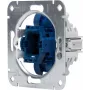 HEINRICH KOPP 508400005 Unterputz-Tastereinsatz, Wechselkontakt, 250V, 10AX, IP20, Aluminium