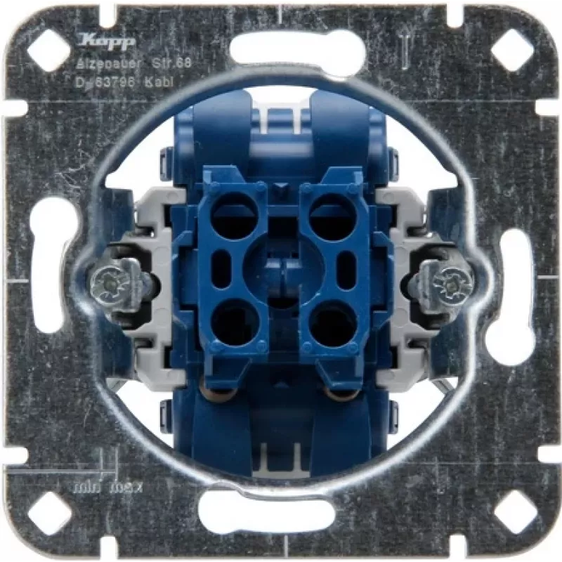 HEINRICH KOPP 508000003 Unterputz-Serientaster-Einsatz, 250V, 10AX, IP20, Aluminium