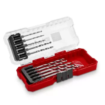 Einhell 108723 Metall-Spiralbohrer-Set, 10-teilig, 2-6,5 mm, HSS, DIN 338