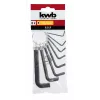 kwb 8-teiliges Inbusschlüssel-Set, metrisch, Chrom-Vanadium-Stahl, L-Form, Größen 2-10 mm 147388