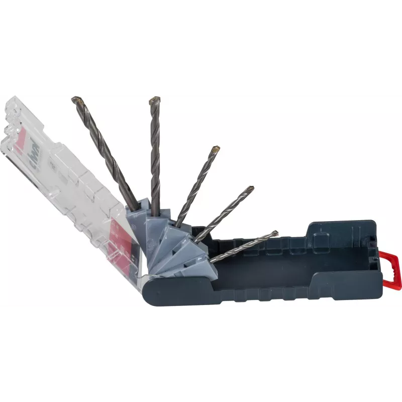 kwb 109140 Hammerbohrer-Set mit Hartmetallspitzen, 5-teilig, 4-10 mm