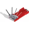 kwb 109140 Hammerbohrer-Set mit Hartmetallspitzen, 5-teilig, 4-10 mm