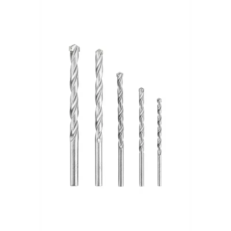 kwb 109140 Hammerbohrer-Set mit Hartmetallspitzen, 5-teilig, 4-10 mm