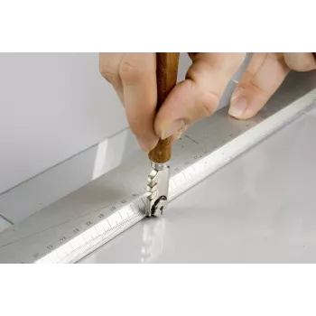 kwb 177100 Hartmetall-Glasschneider mit Holzgriff, 185 mm