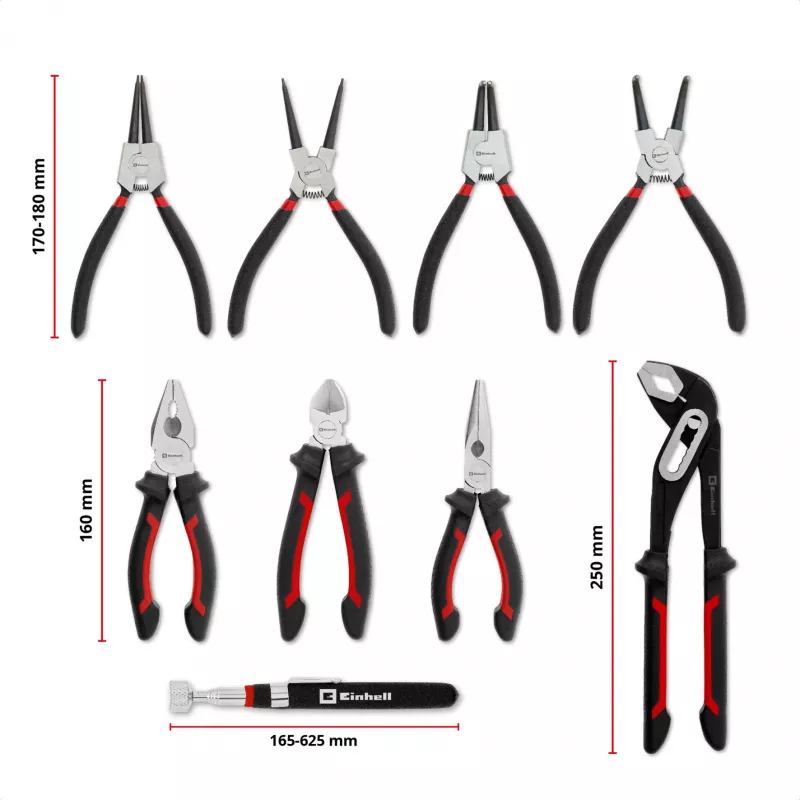 Einhell Werkzeugeinlage Zangenset 9-teilig für E-Case S-F (370522)