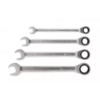 KWB 460490 Doppel-Ringratschenschlüssel-Set 4-teilig 10-17 mm