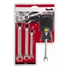 KWB 460490 Doppel-Ringratschenschlüssel-Set 4-teilig 10-17 mm