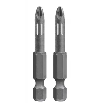 kwb 122153 PoziDriv Bit PZ3, 25 mm, Sechskantschaft 1/4 Zoll, Stahl, 2 Stück