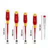 Einhell VDE Elektriker-Schraubendreher-Set, 5-teilig, SL 4,0/5,5, PH 1/2, Spannungsprüfer, 370541