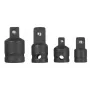 KWB 371600 Stecknussadapter 1/4 inch Sechskant auf 1/2 inch Vierkantantrieb Chrom-Vanadium