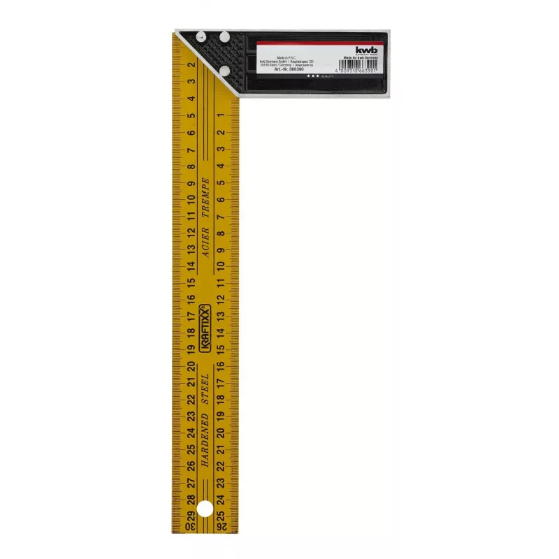 KWB 066390 Kunststoff-Winkelmesser 0-180° mit 150mm Schenkel