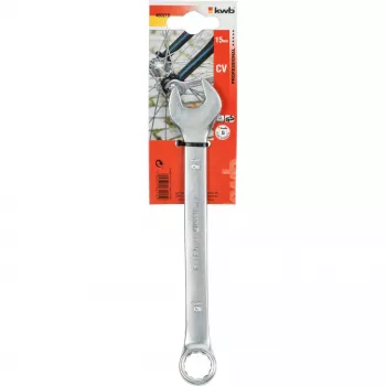 kwb 460215 Ring-Maulschlüssel 15 mm Chrom-Vanadium-Stahl