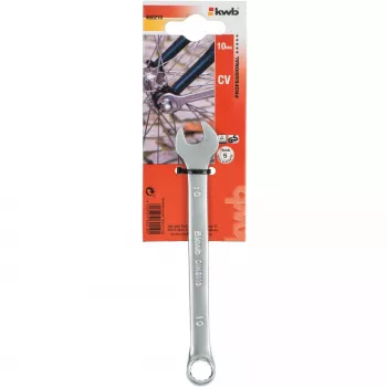 kwb 460210 Kombischlüssel 10 mm Chrom-Vanadium-Stahl mattverchromt DIN 3113