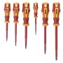 KWB 7-teiliges Schraubendreher-Set mit Spannungsprüfer, Chrom-Vanadium-Stahl, magnetische Spitzen, ergonomischer 2-Komponenten-Griff 140870