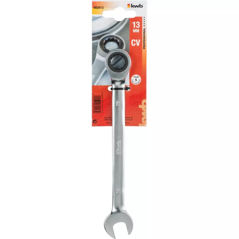 kwb 460413 Doppel-Ring-Ratschenschlüssel 13 mm