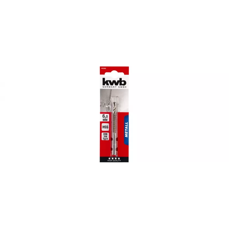 KWB 493900 Flachfräsbohrer 20 mm Sechskantschaft für Holz