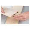 kwb Runde gerippte Holzdübel, 10 x 40 mm, 4 Stück, Naturholz 530210