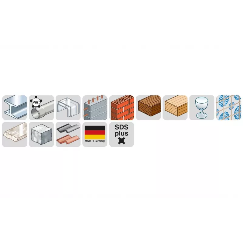 KWB 266606 SDS-Plus Hammerbohrer 6 x 160 mm Wolframcarbid