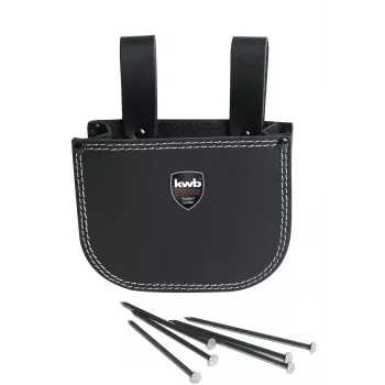 KWB 906400 Werkzeuggürteltasche, ungefüllt, 600D Polyester, Schwarz/Grau, 7 Aufbewahrungsmöglichkeiten