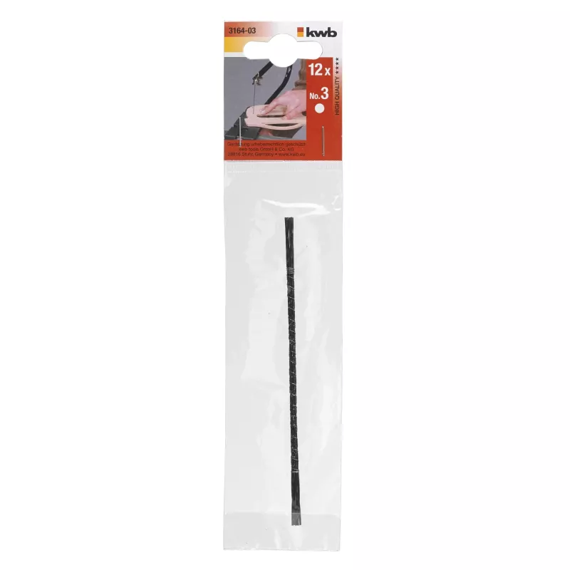 kwb 316403 Stichsägeblätter-Set 130 mm, 5 Stück, T-Schaft, Holz/Metall/Kunststoff