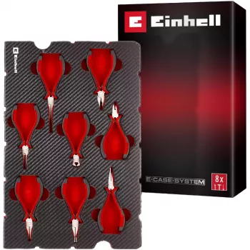 Einhell 370523 E-Case Werkzeugeinsatz – 8-teiliges Präzisionszangen-Set für E-Case S-F
