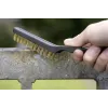 kwb 3-teiliges Drahtbürsten-Set – Stahl-, Messing- und Nylonborsten mit ergonomischen Griffen (923490)