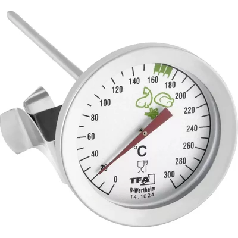TFA Dostmann 14.1024 Analoges Außenthermometer, Weiß, Wandmontage, -30 bis +50°C