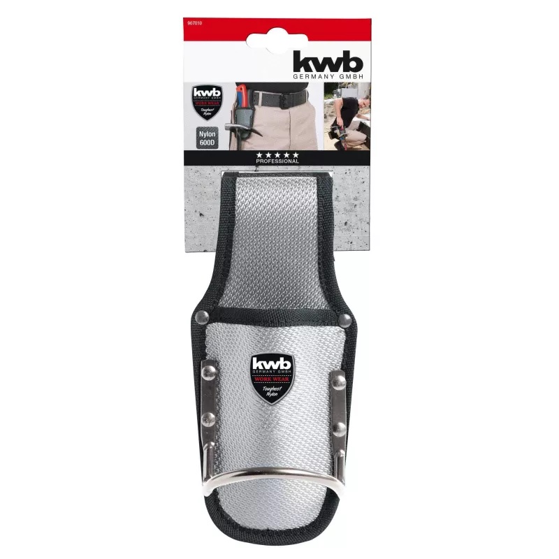 kwb 907010 Hammerhalter, Leder, Gürtelschlaufe, Braun, 1 Stück